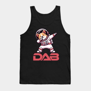 Dabbing Space Cat Astronaut Tank Top